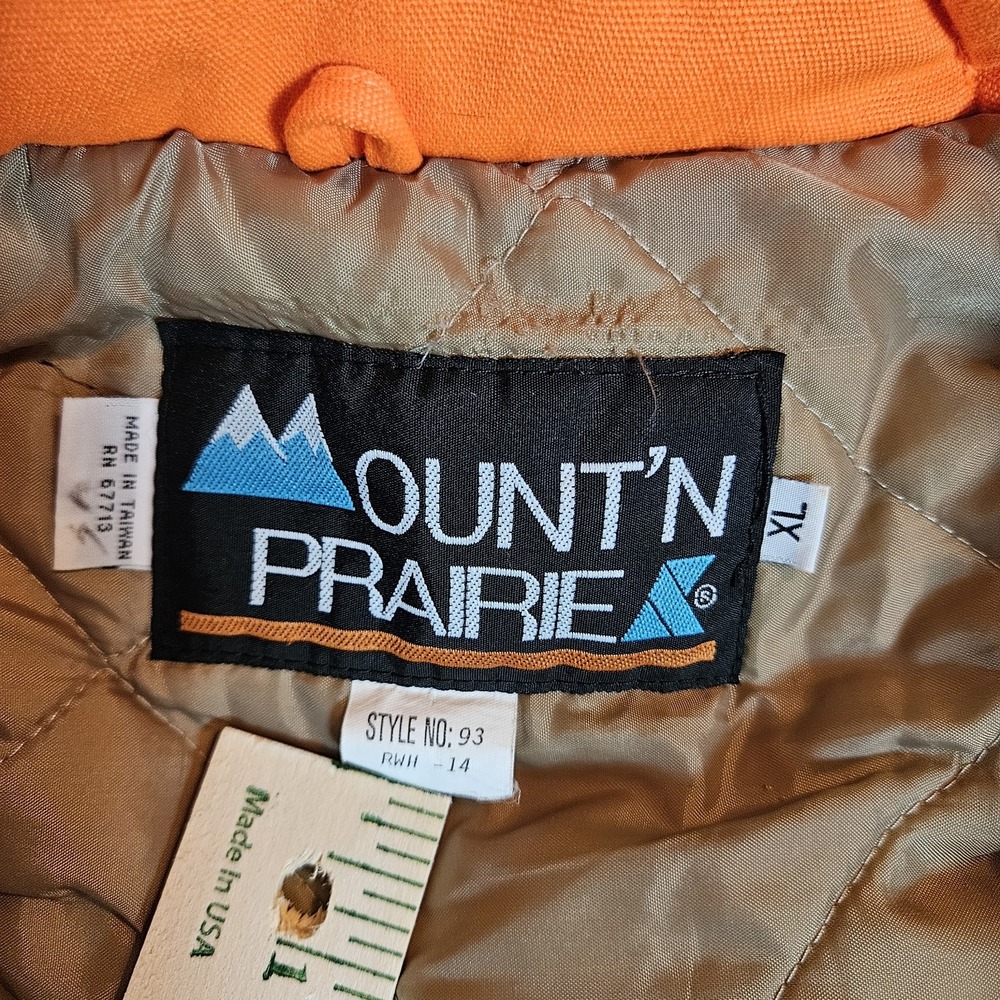 Mount'n Prairie‎ XL Blaze Orange Hunting Jacket Removable Hood Insulated USA - Picture 2 of 6